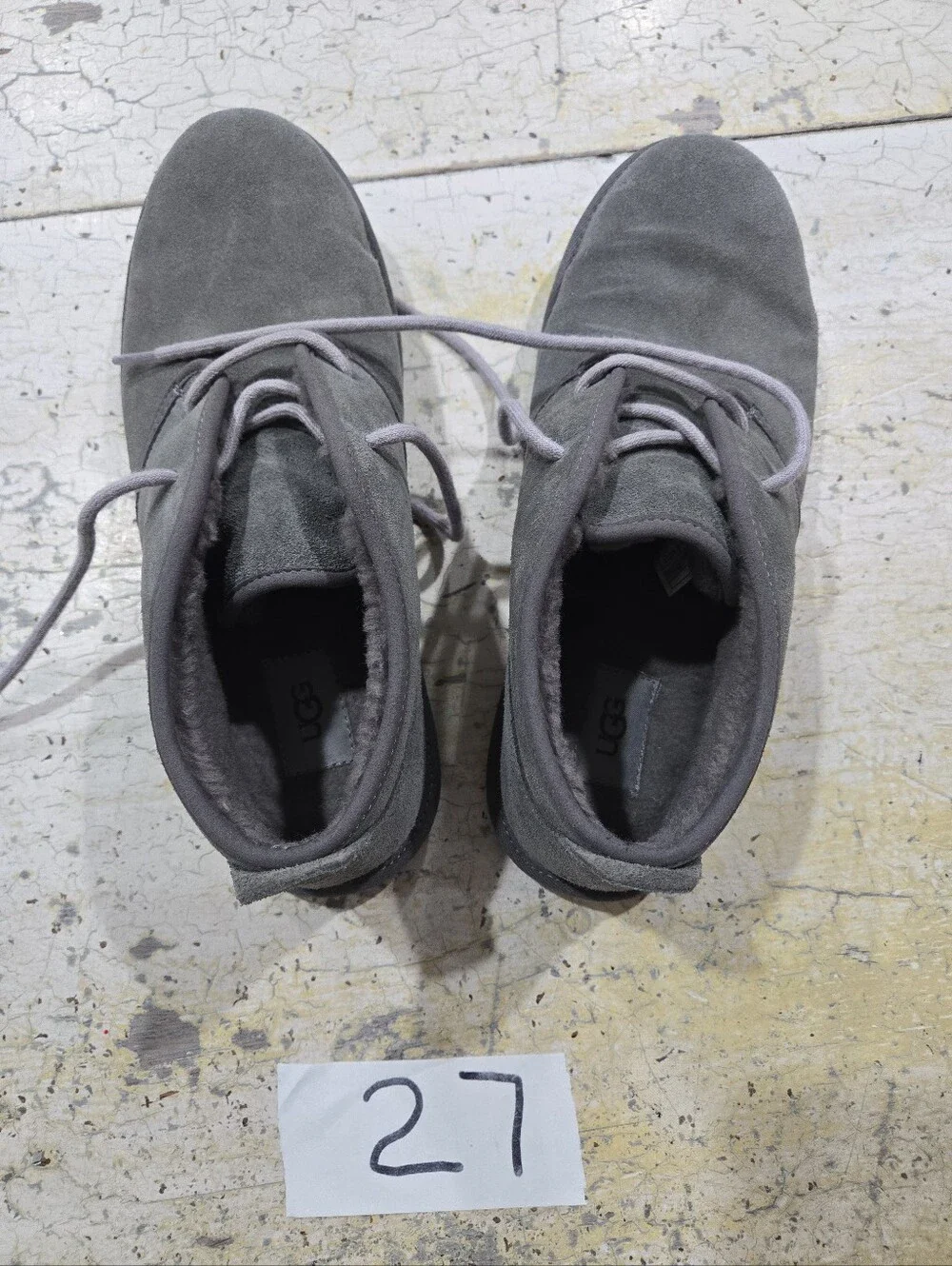 UGG Maksim Chukka boots Men's Gray Suede 1126879 Size 9-42